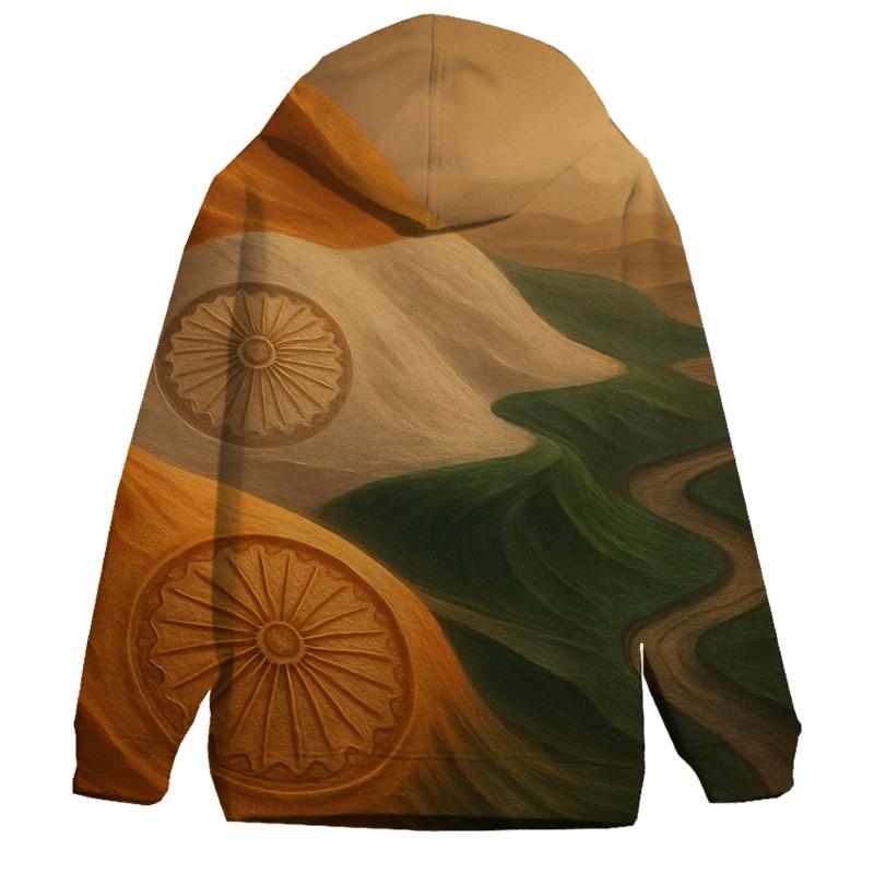 Tricolor Desert Mirage zip-up hoodies