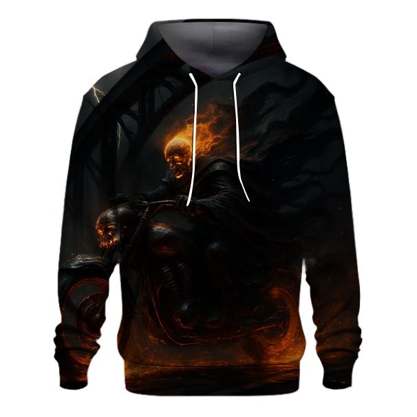 Grim Rider Of The Iron Bridge heavyweight hoodies