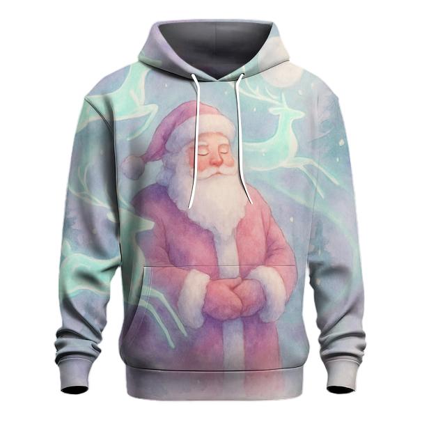 Dreamwater Santa And Aurora Reindeer pullover hoodies