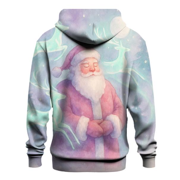 Dreamwater Santa And Aurora Reindeer pullover hoodies
