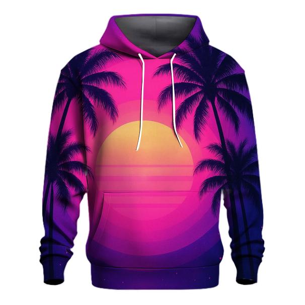 Violet Palmetto Dream zip-up hoodies