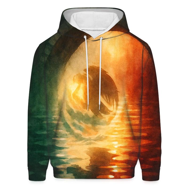 Aztec Wave Reflection hoodies fashion