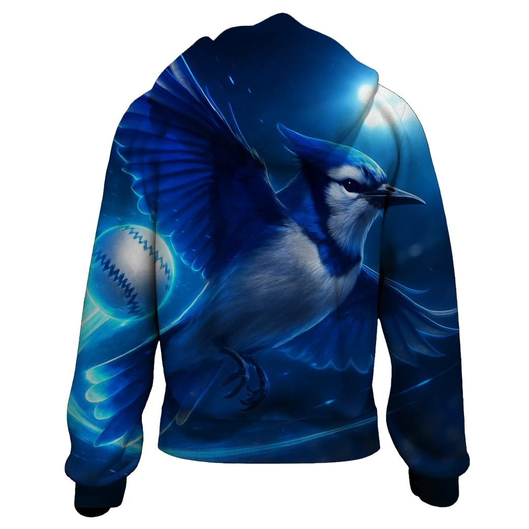 Blue Jays Flight Trail graphic hoodies