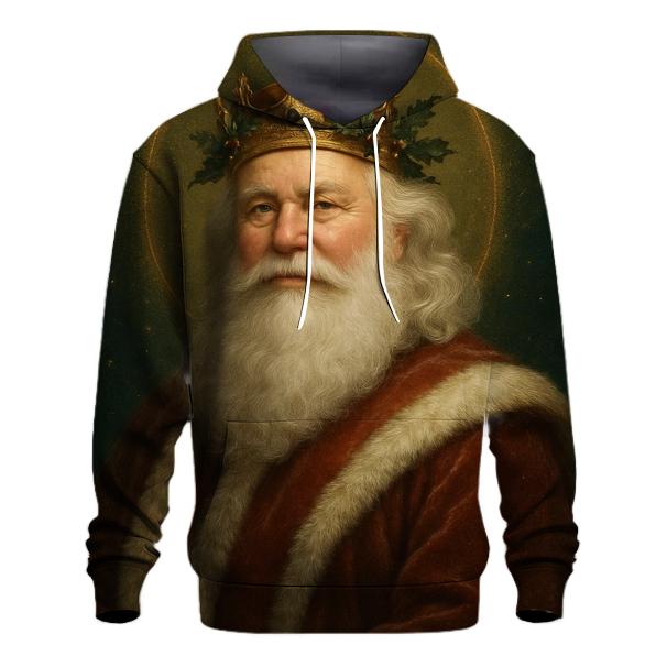 Golden Crown Santa Portrait hoodie styles