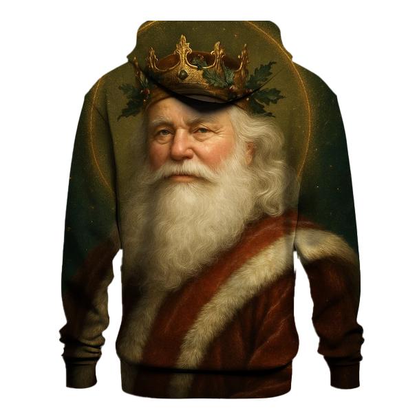 Golden Crown Santa Portrait hoodie styles