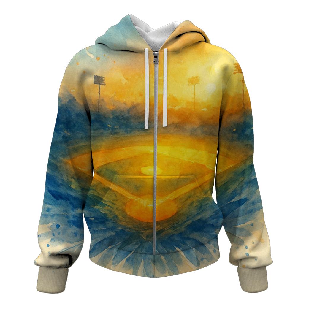 Feathered Diamond Horizon premium hoodies