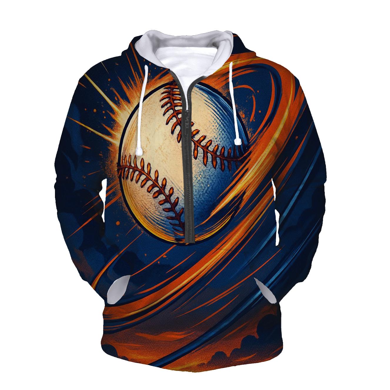 Sunset Seam Explosion embroidered hoodies