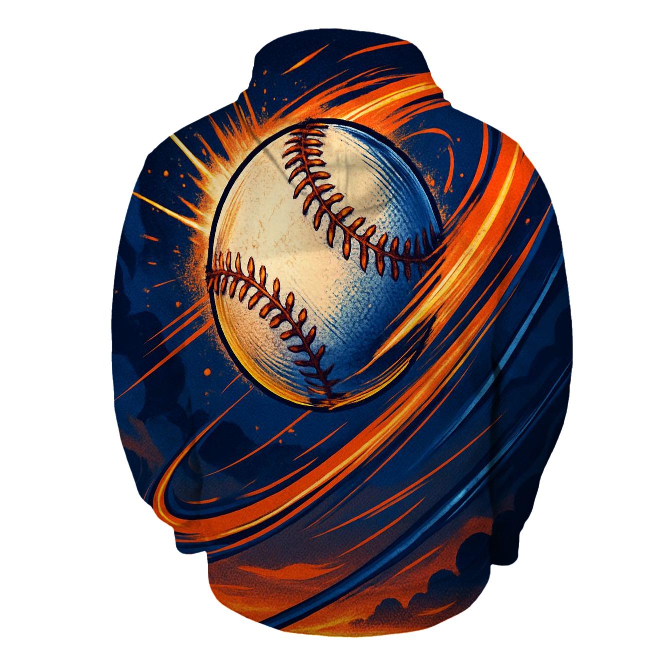 Sunset Seam Explosion embroidered hoodies