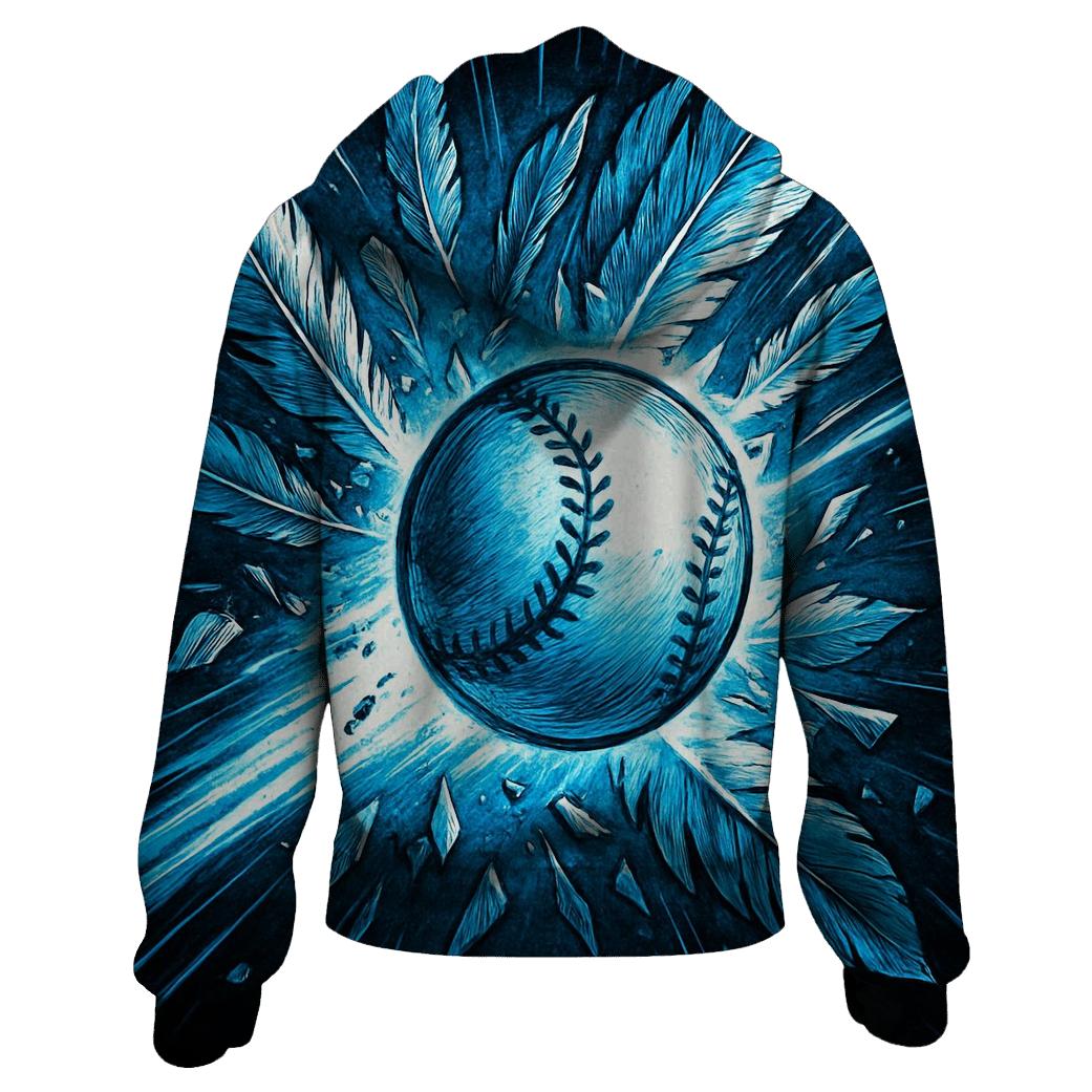 Velocity Blue Jays Strike printed hoodies