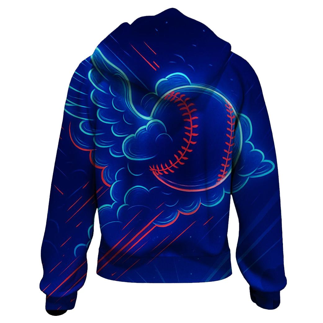 Diamond Wing Collision Blue Jays embroidered hoodies