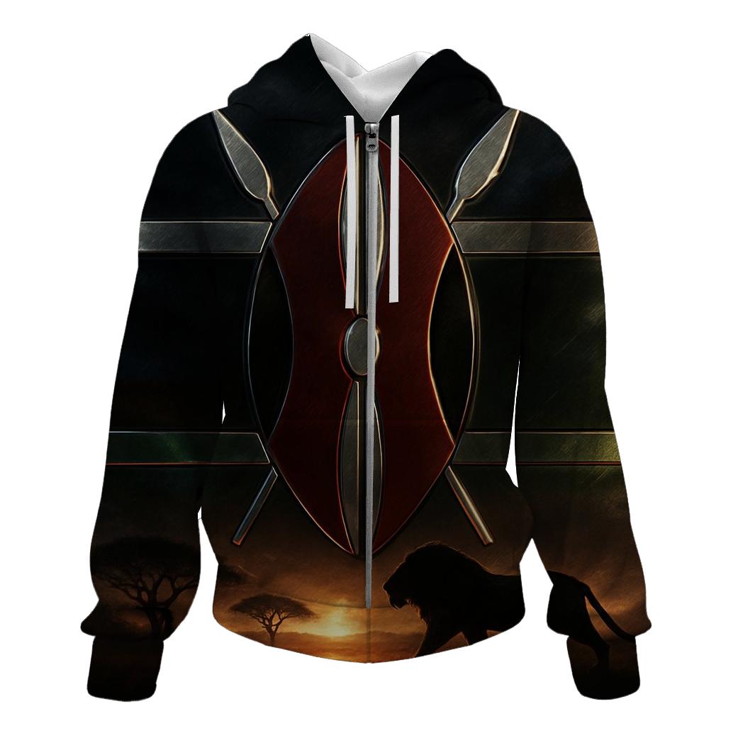 Savanna Shield Metallic lightweight hoodies