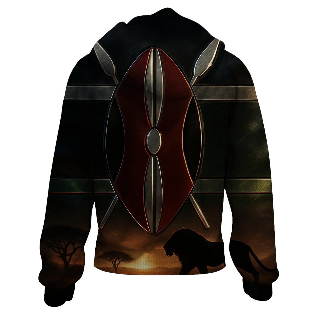 Savanna Shield Metallic lightweight hoodies