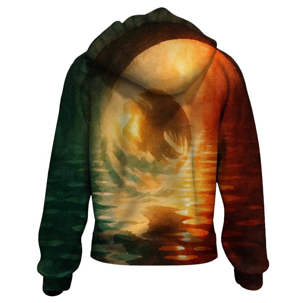 Aztec Wave Reflection hoodies fashion