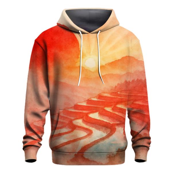 Rising Sun Watercolor hoodie trends