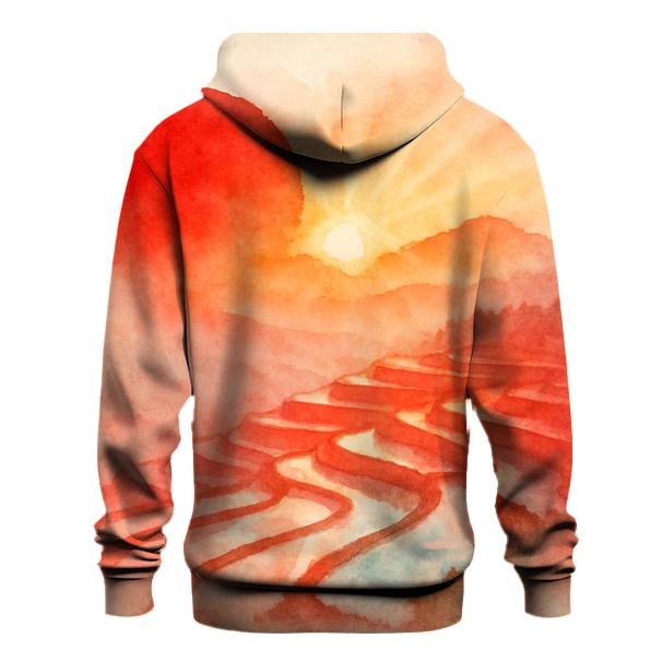 Rising Sun Watercolor hoodie trends