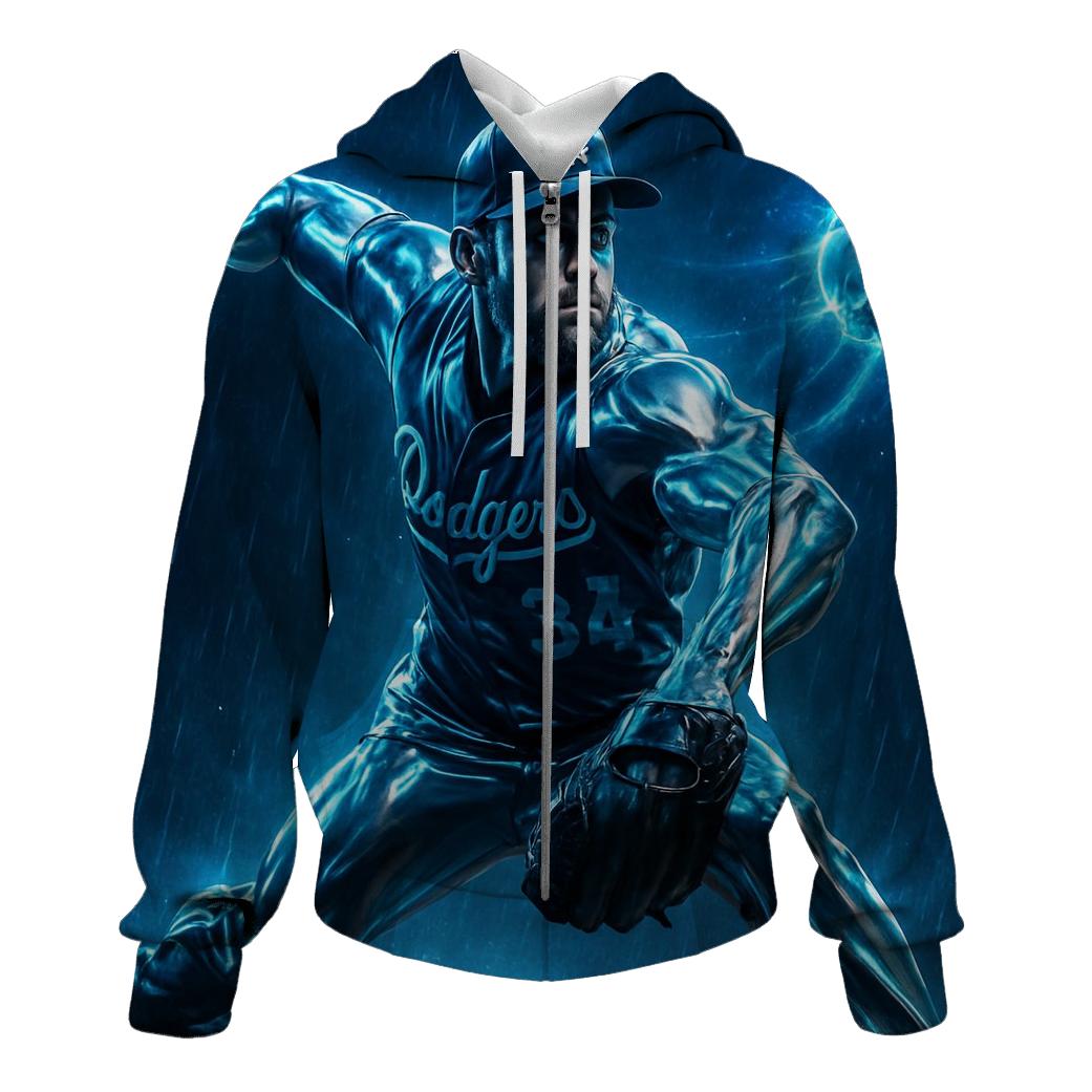 Pitcher In Chrome embroidered hoodies