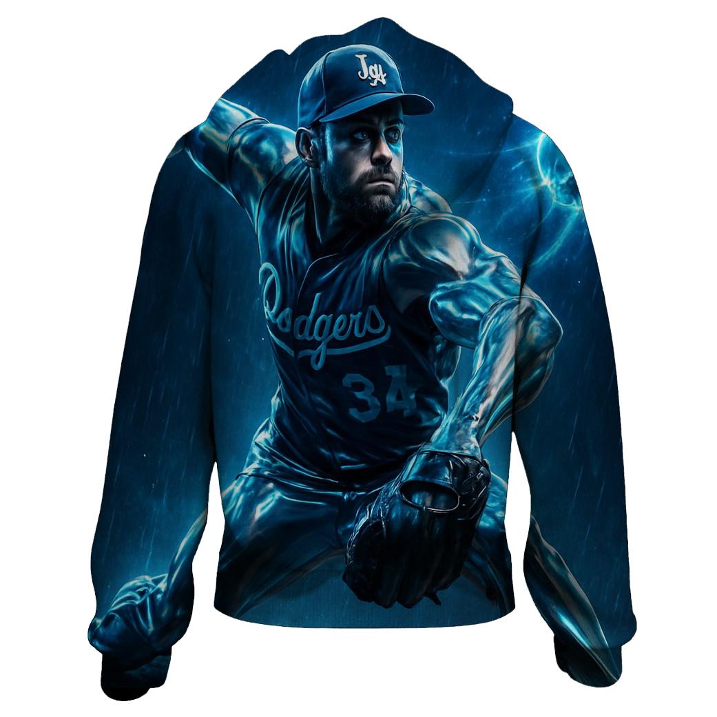 Pitcher In Chrome embroidered hoodies