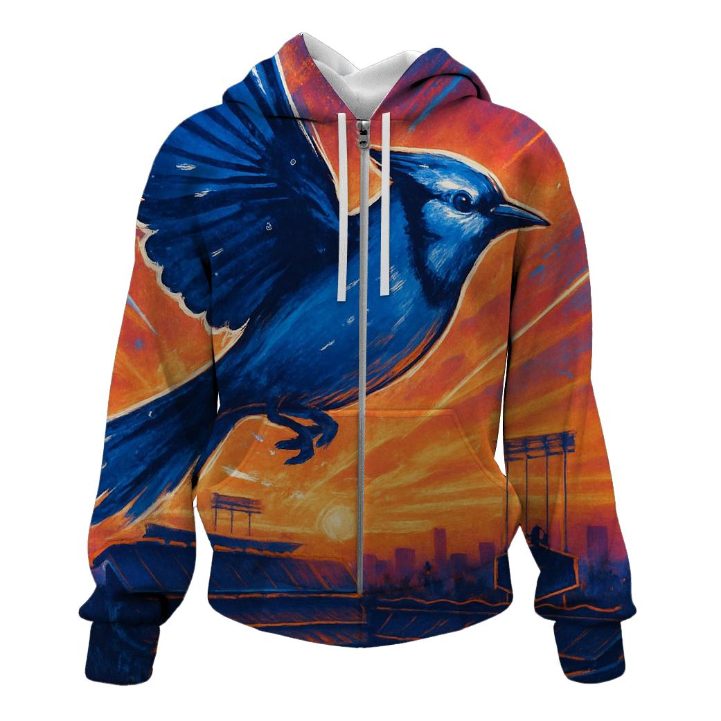 Dove Over Chavez Ravine lightweight hoodies