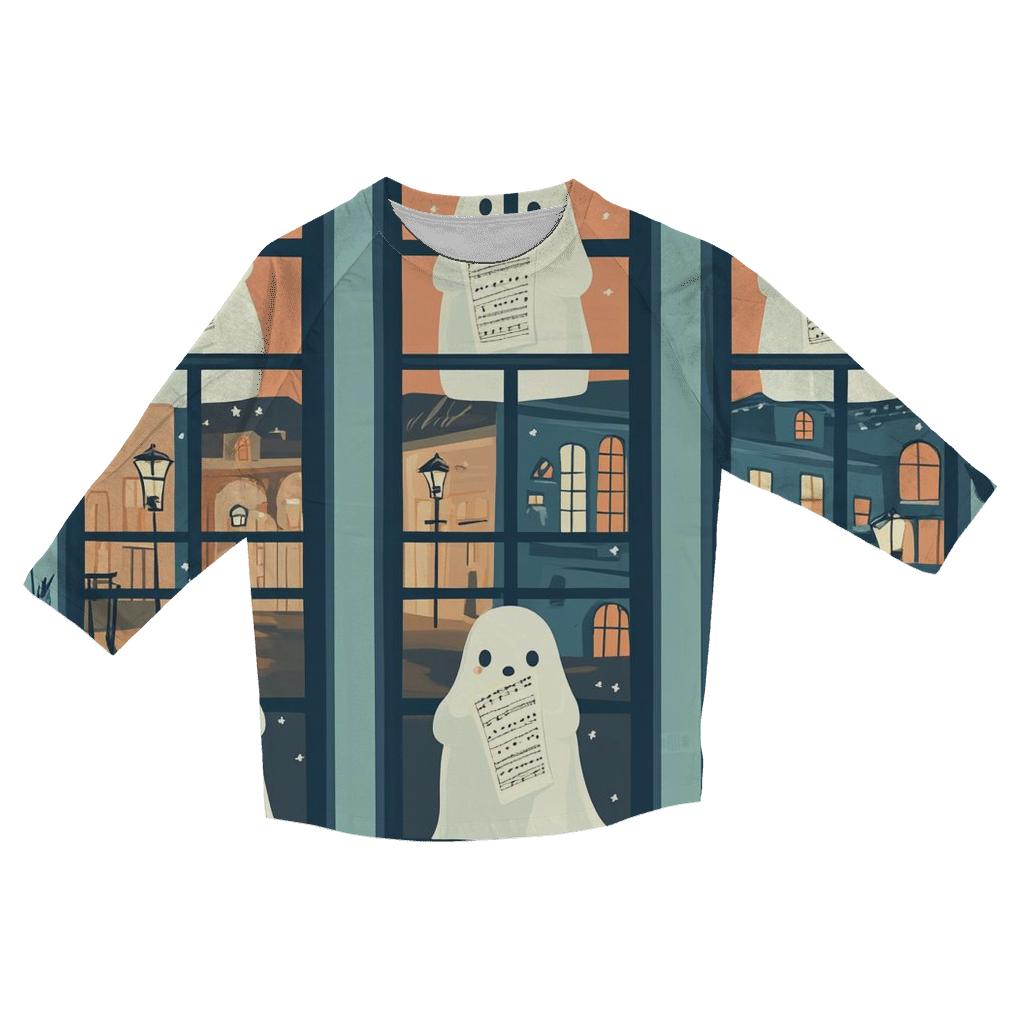 Ghostly Window Choir Halloween custom 3/4 sleeve shirts