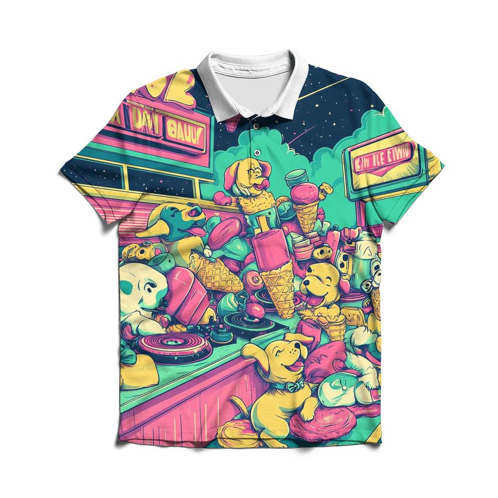 Neon Diner Dogpile designer slim fit polos