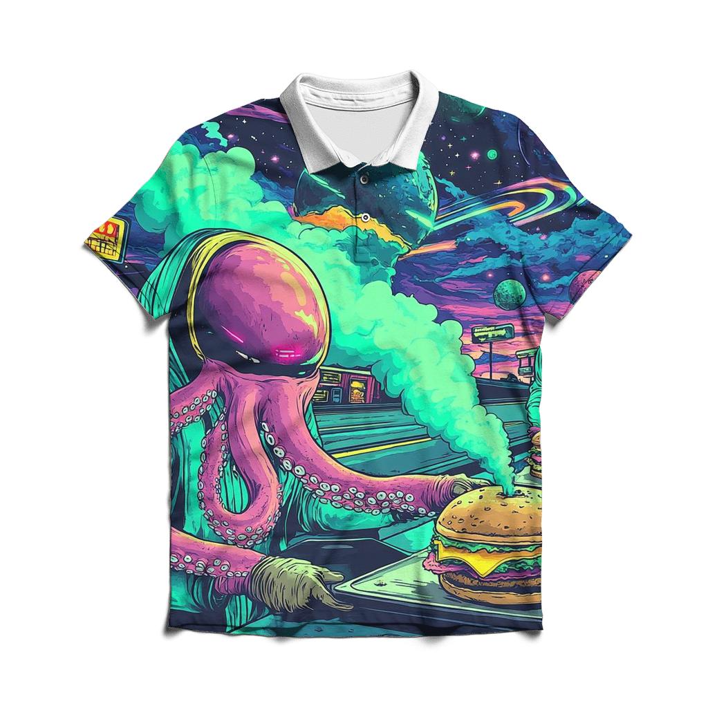 Galactic Grease Monkey Gang designer slim fit polos