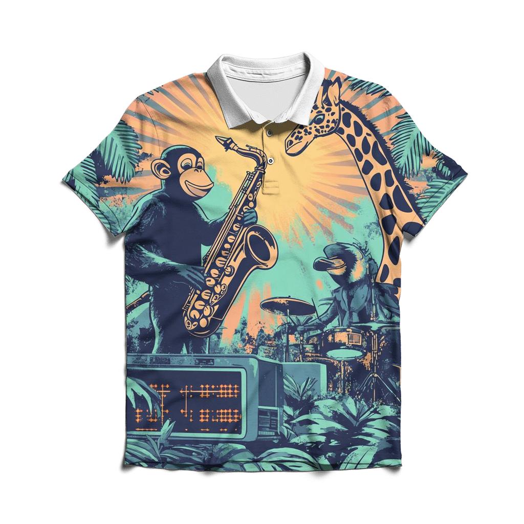 VHS Jungle Jam designer slim fit polos
