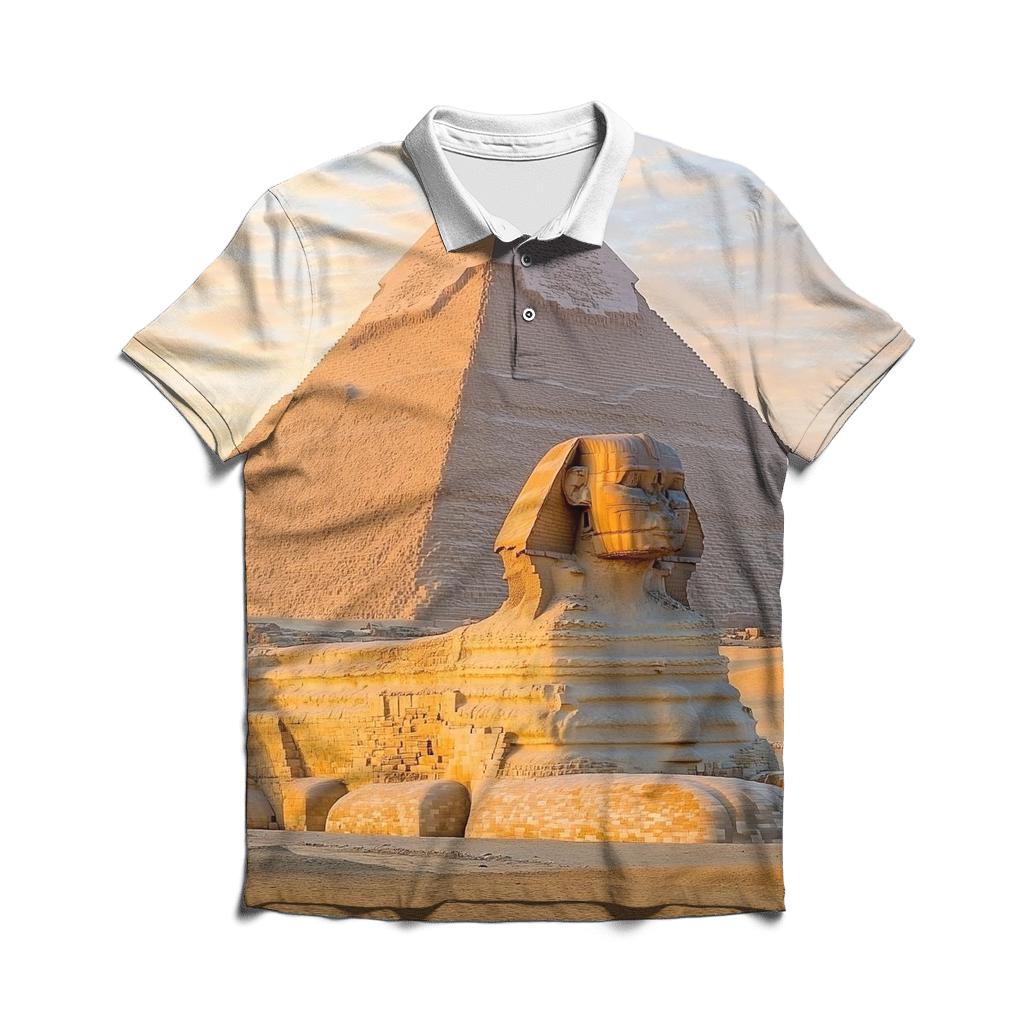 Pyramids Of Giza - Giza embroidered polo tops