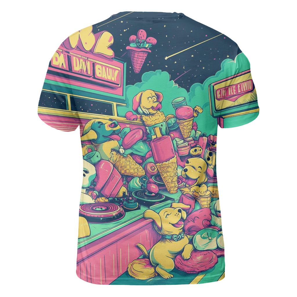 Neon Diner Dogpile unique graphic print tees