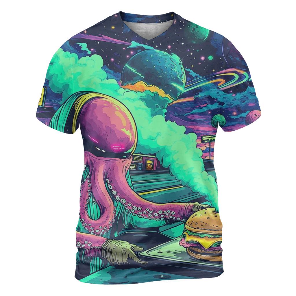 Galactic Grease Monkey Gang trendy printed shirt styles