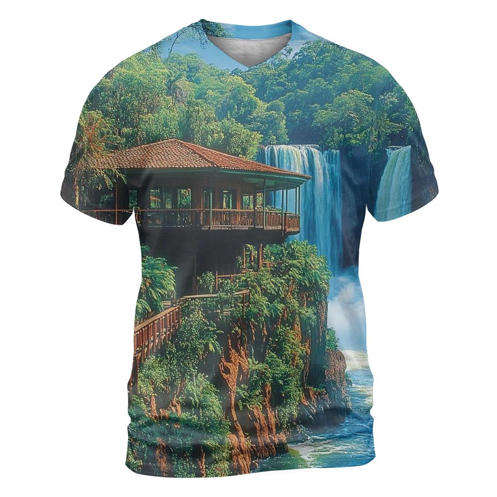 Iguazu Falls - Puerto Iguazu artistic all-over print tops