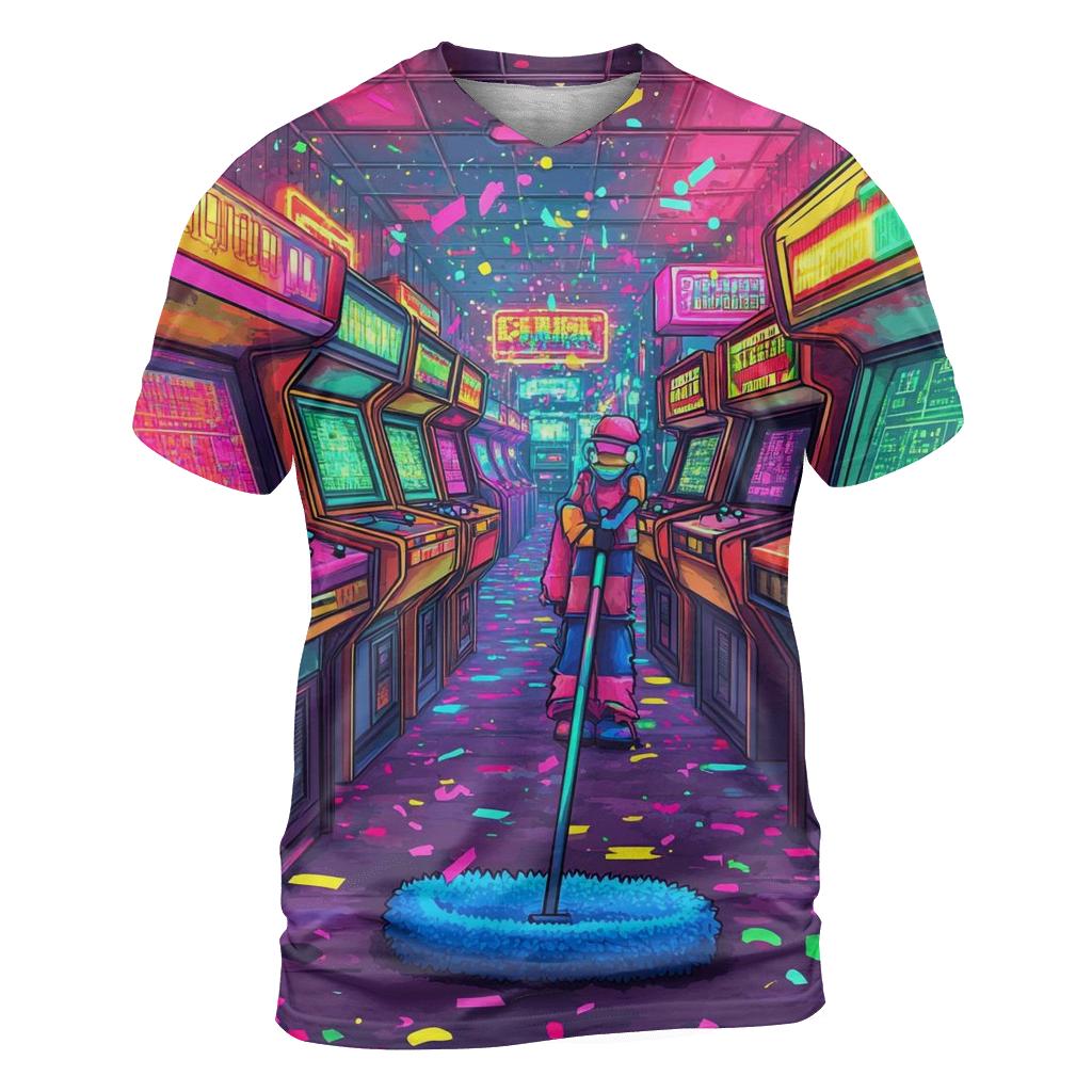 Cosmic Arcade Custodians personalized full print shirts