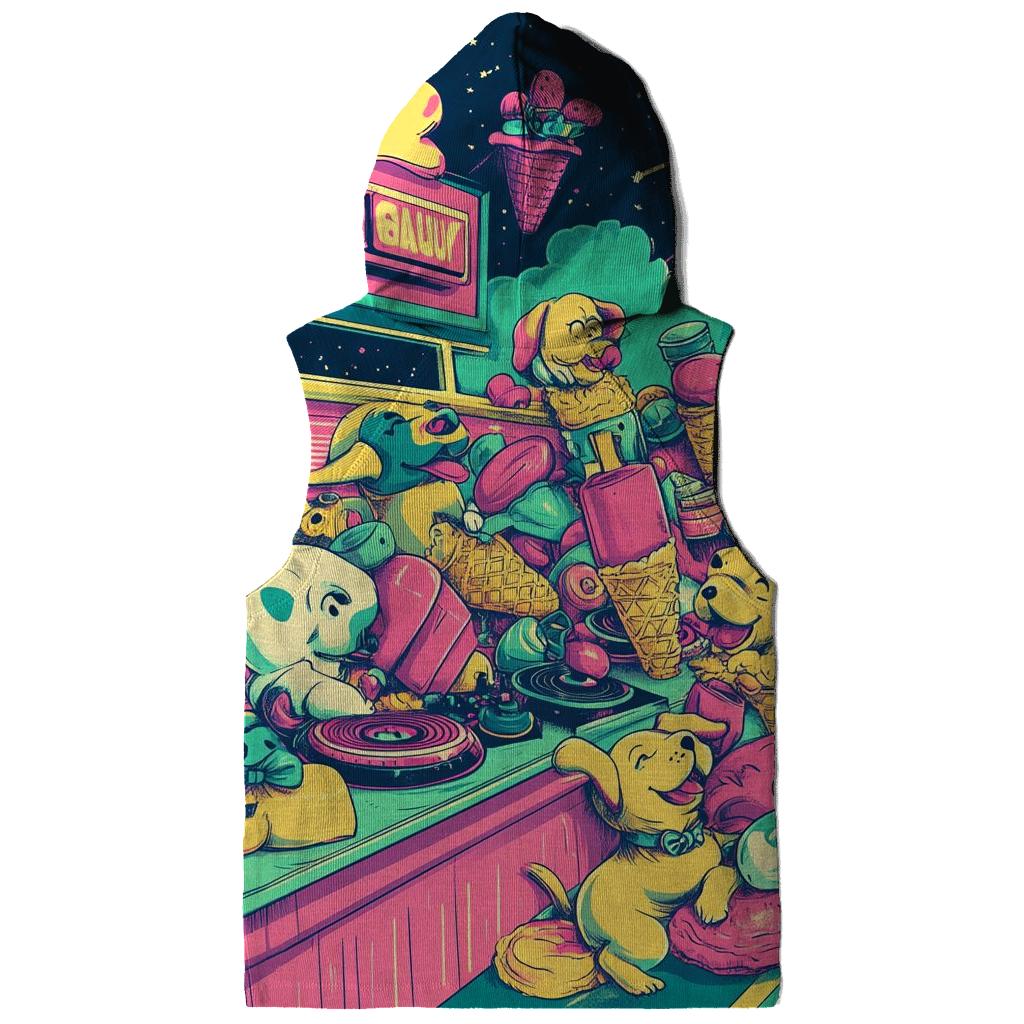 Neon Diner Dogpile printed hoodies