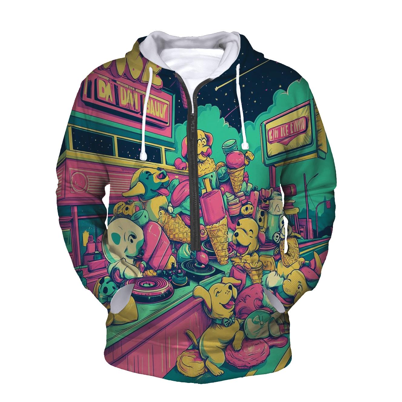 Neon Diner Dogpile custom hoodies