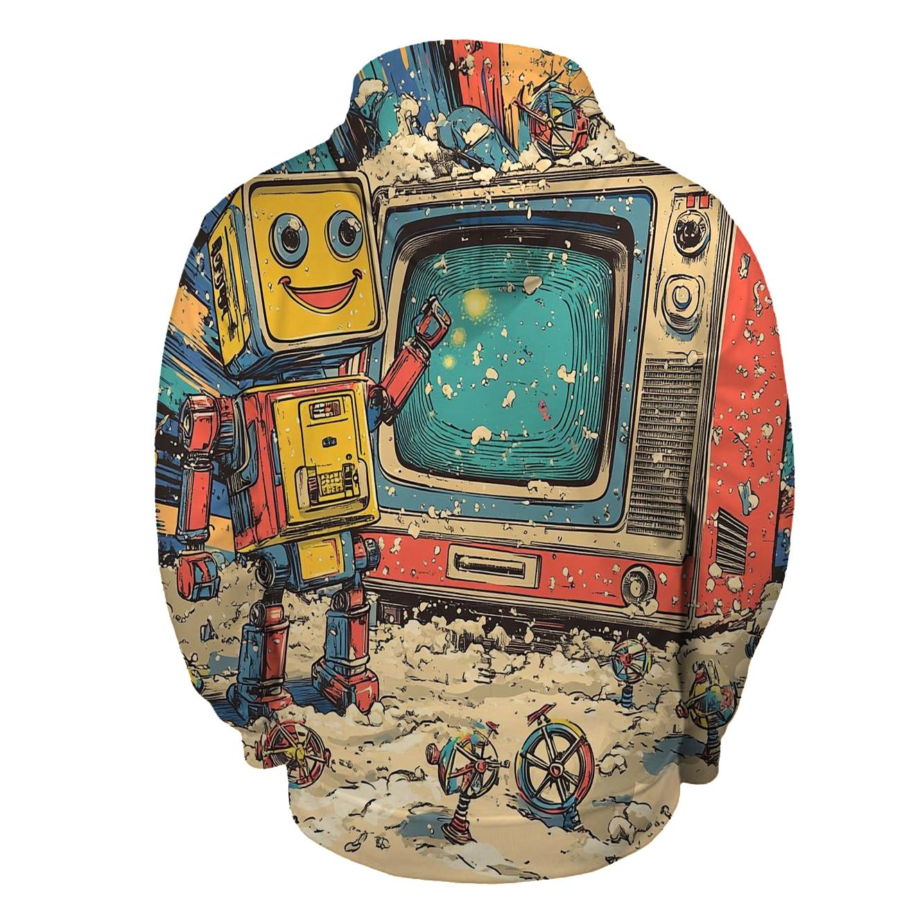 TV Time-Loop Toybots embroidered hoodies