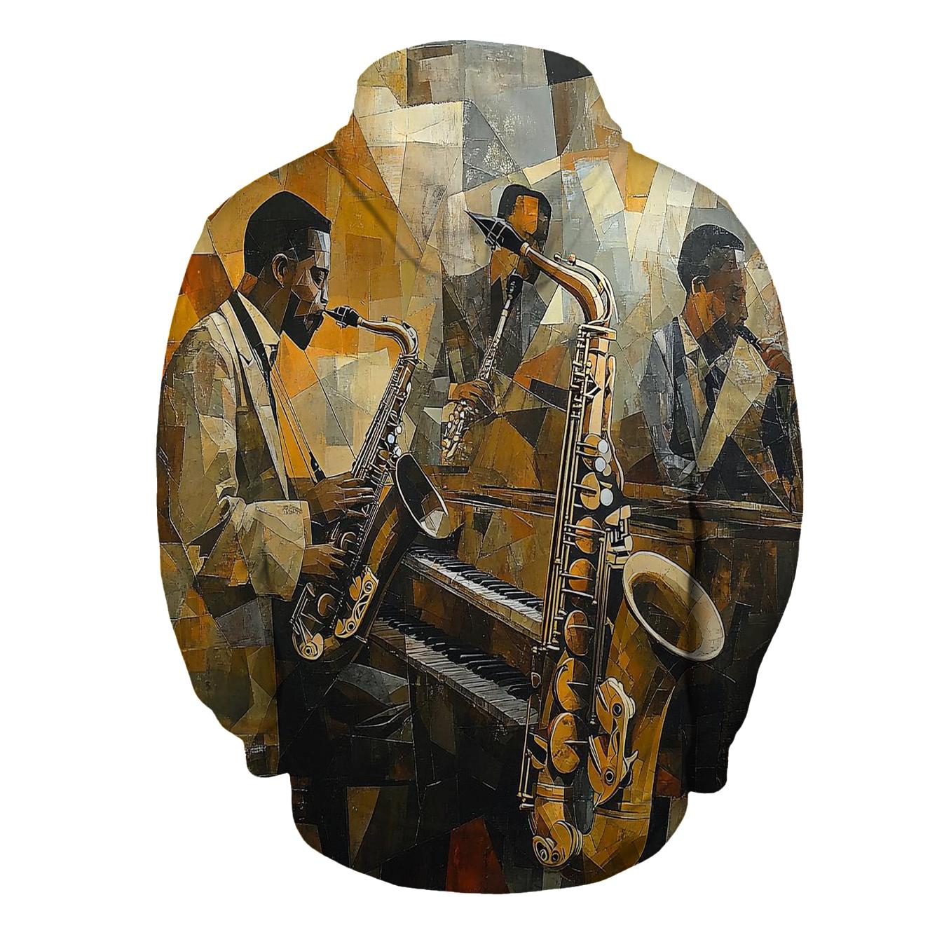 Picasso Inspired Abstract Musicians heavyweight hoodies