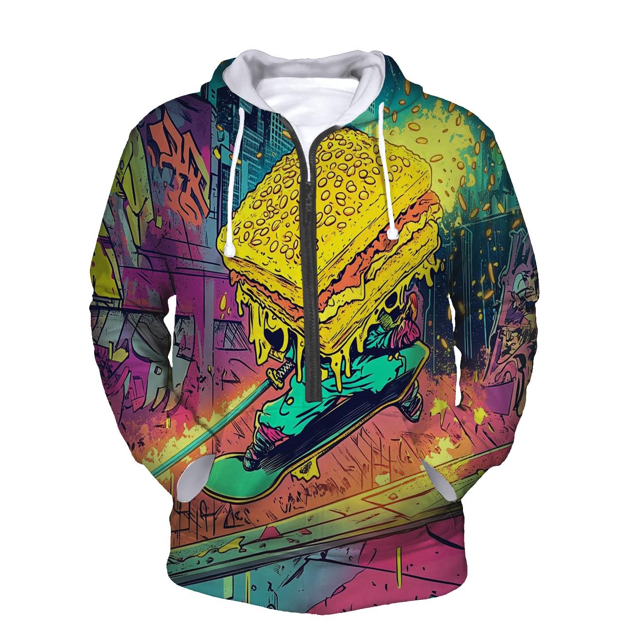 Skatepark Samurai Sandwiches embroidered hoodies
