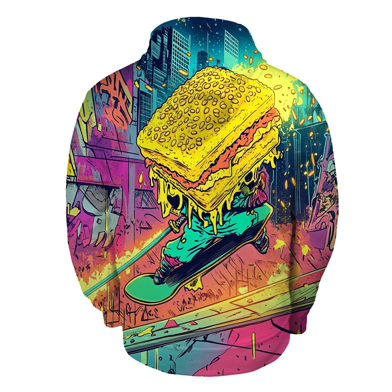 Skatepark Samurai Sandwiches embroidered hoodies