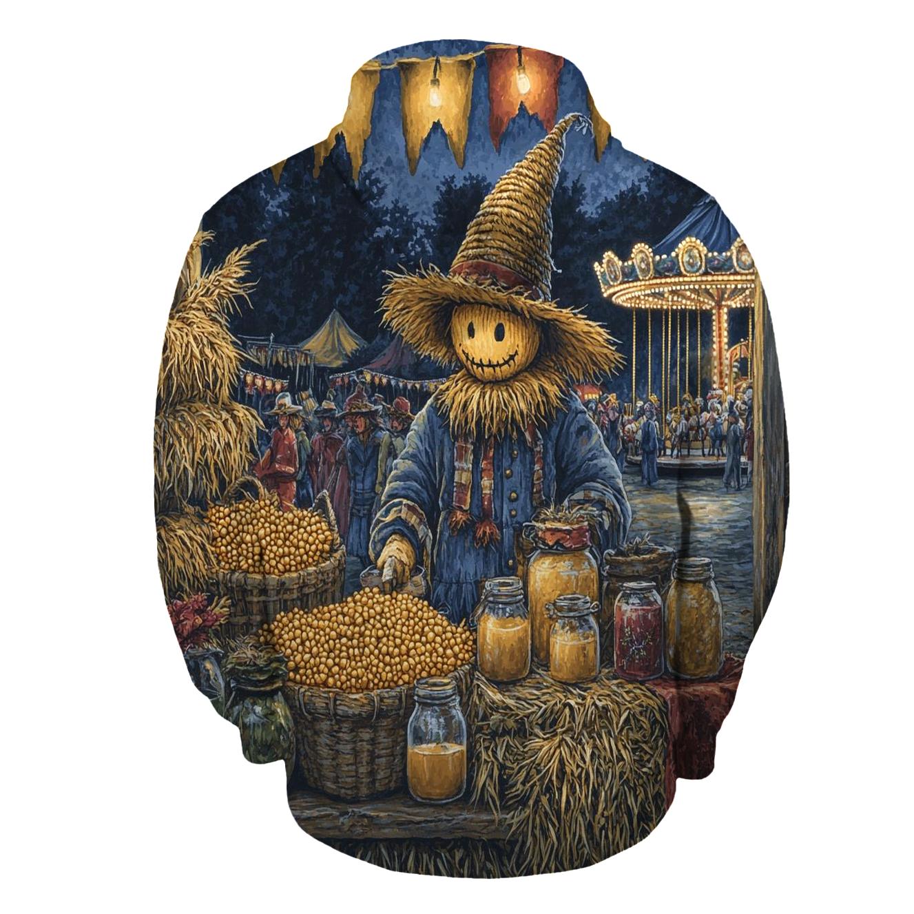Harvest Scarecrow Market Spooky pullover hoodies