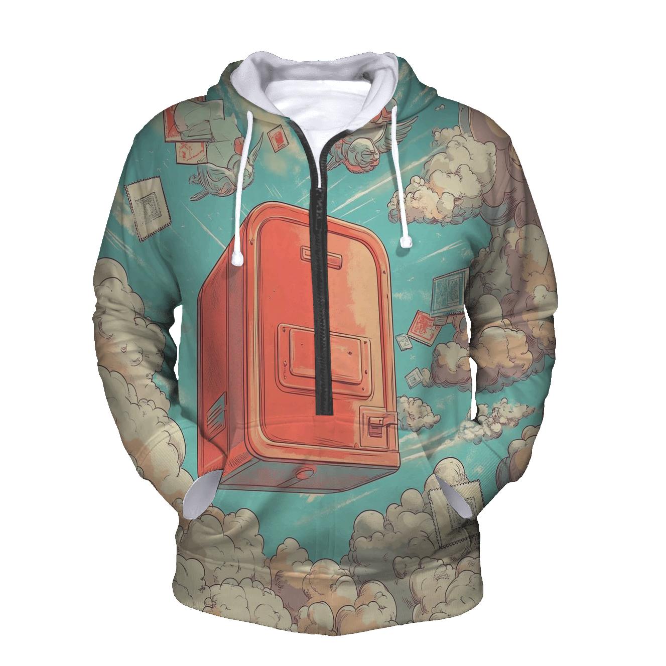 Cloudtop Mailbox Mayhem zip-up hoodies