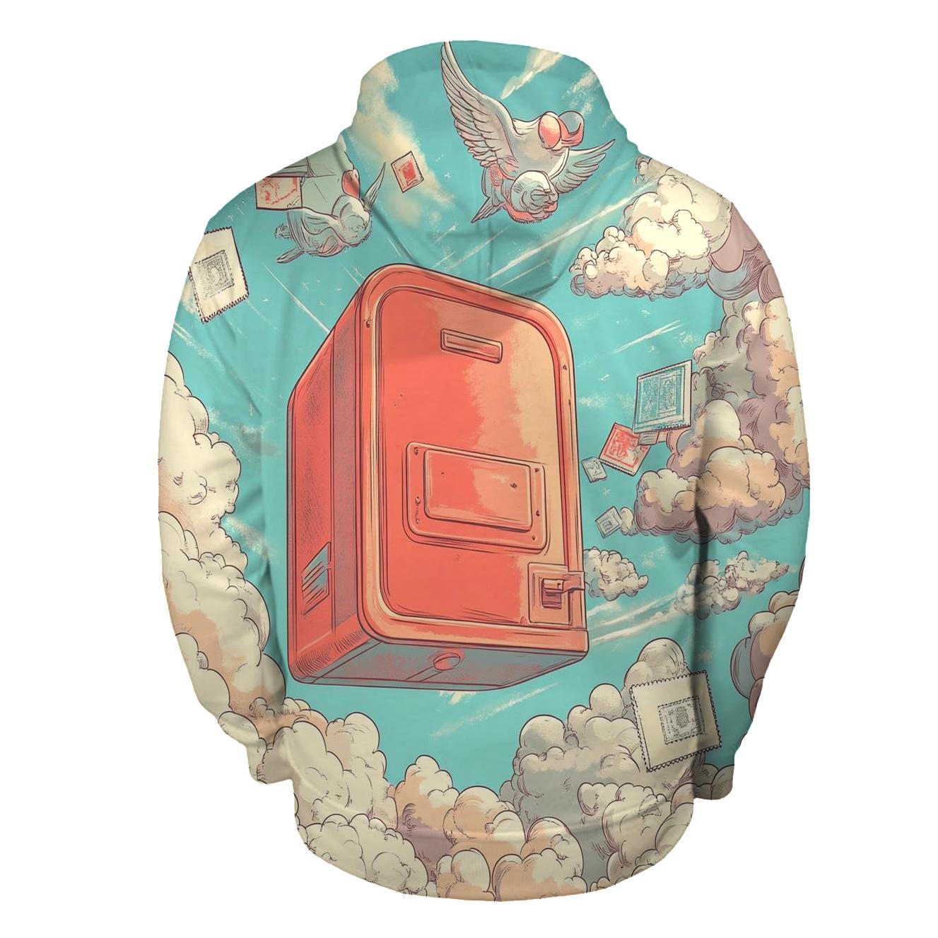 Cloudtop Mailbox Mayhem zip-up hoodies