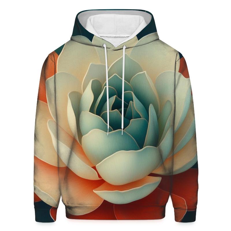 Georgia O Keeffe Inspired Desert Bloom printed hoodies