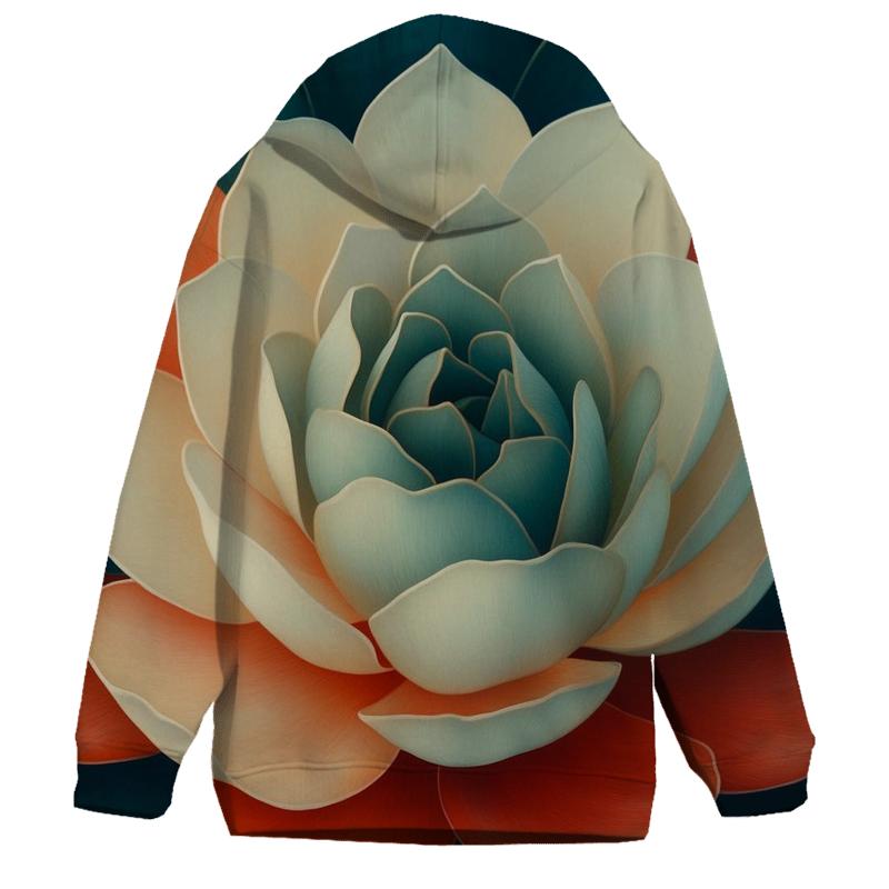 Georgia O Keeffe Inspired Desert Bloom printed hoodies