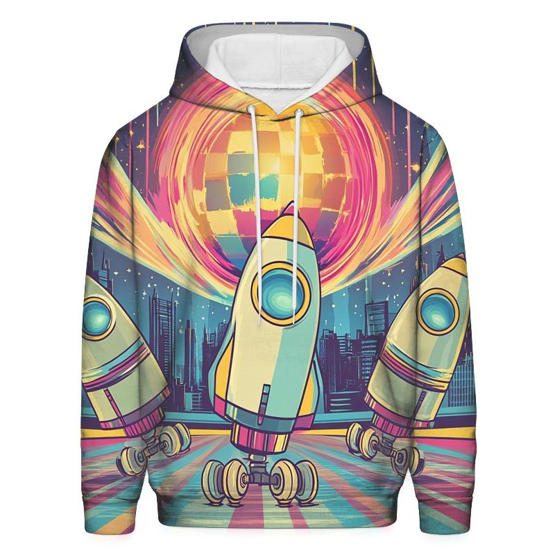 Retro Rocket Roller Rink custom hoodies