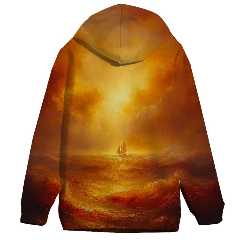 Turner Inspired Stormy Seascape lightweight hoodies