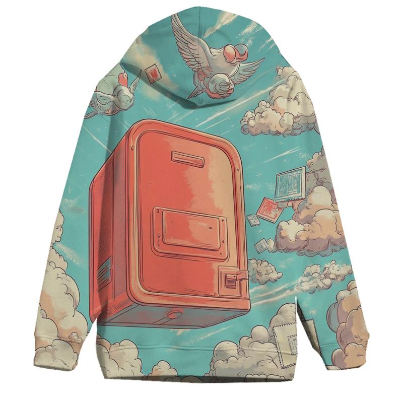 Cloudtop Mailbox Mayhem zip-up hoodies