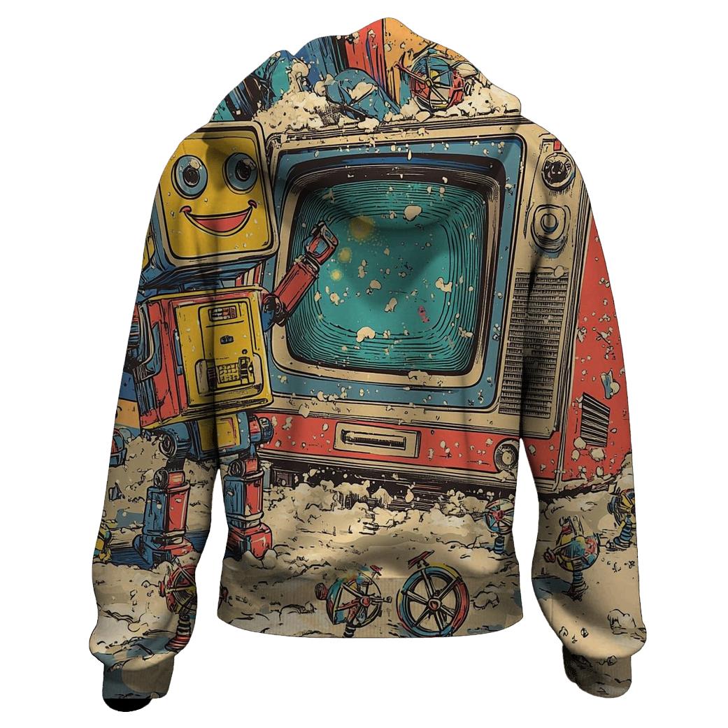 TV Time-Loop Toybots embroidered hoodies