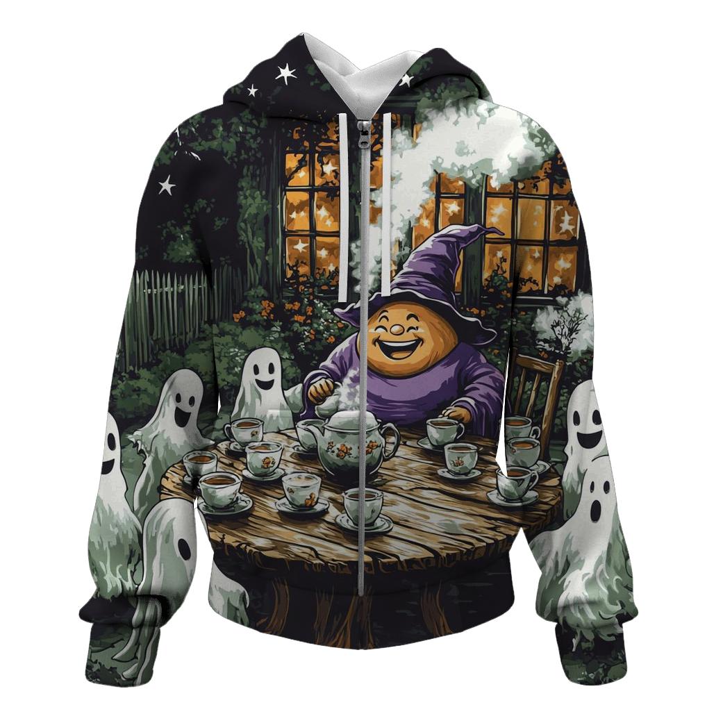Cackling Witch Tea Party With Spooky Charm hoodie trends