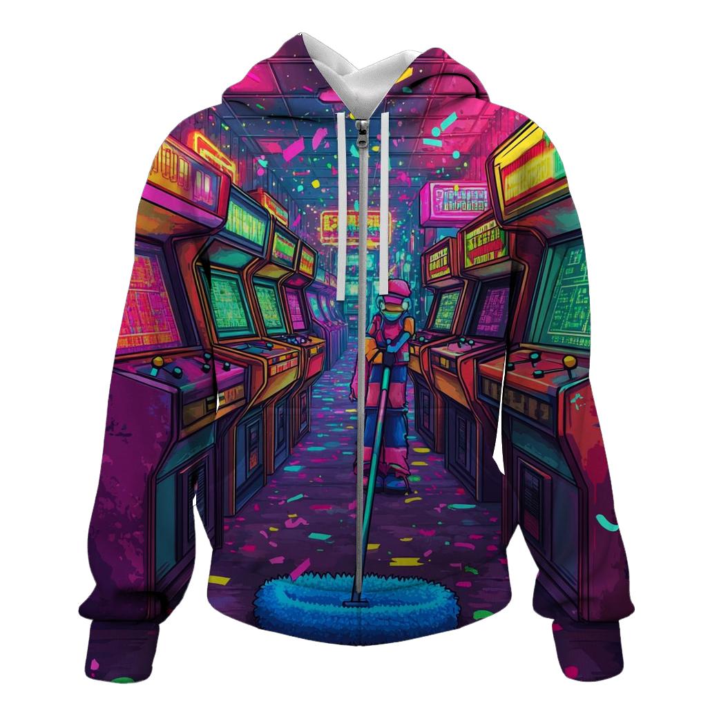 Cosmic Arcade Custodians lightweight hoodies