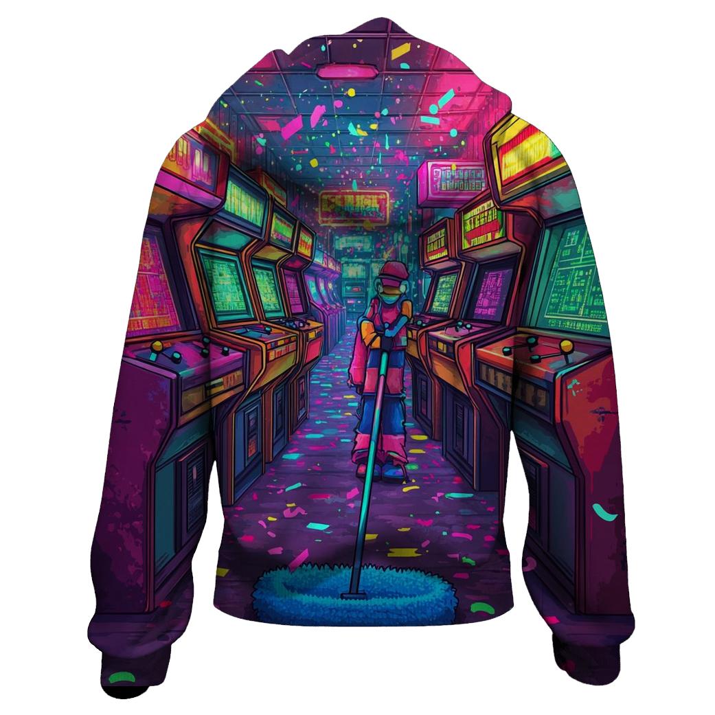 Cosmic Arcade Custodians lightweight hoodies