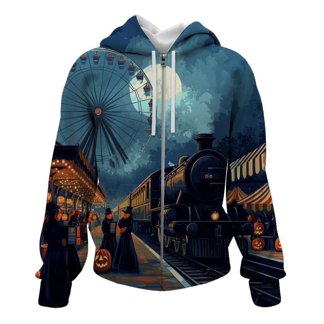 Midnight Train To The Haunted Carnival lightweight hoodies